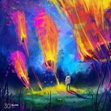 Схема вышивки «Какая-то яркая красотища»