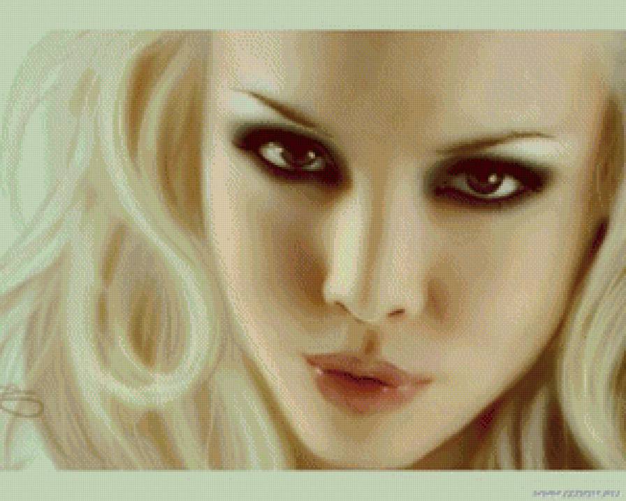 блонда - девушка, портрет - предпросмотр