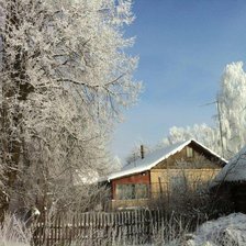Схема вышивки «моя деревня»