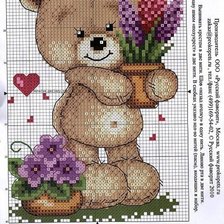 Схема вышивки «мишка2»