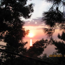 Схема вышивки «закат»