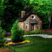 Схема вышивки «Зелёная полянка»