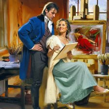 Схема вышивки «художница»