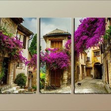 Схема вышивки «дворик»