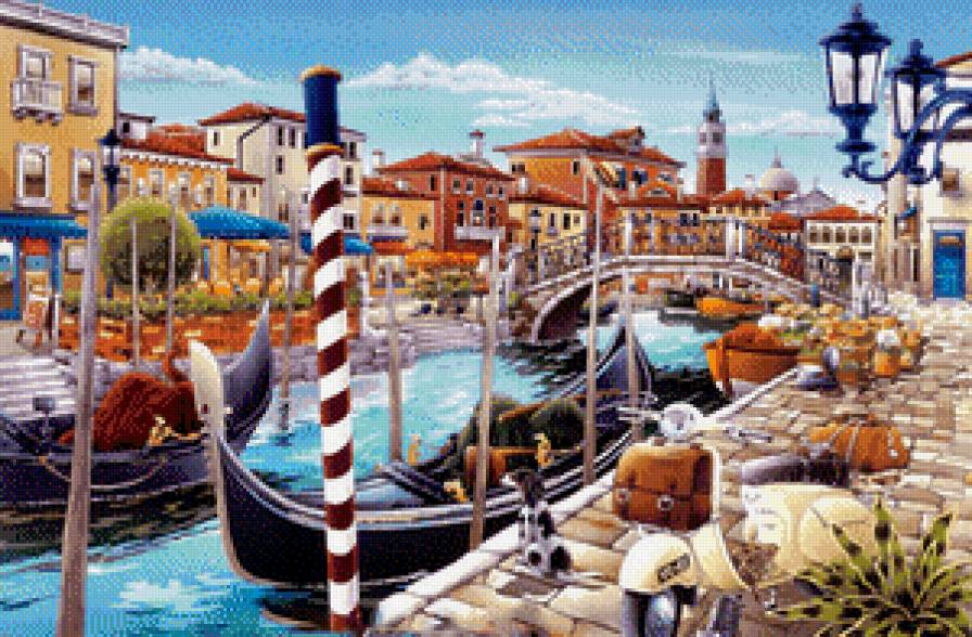 Ах,Венеция - город, пейзаж, венеция, италия, гондола - предпросмотр