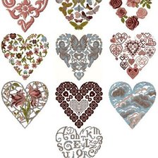 Схема вышивки «сердце»