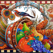 Схема вышивки «рог изобилия»