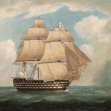 Схема вышивки «корабль»