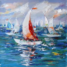 Схема вышивки «regaty»