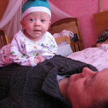 Схема вышивки «малыш и папа»