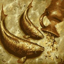 Схема вышивки «золотые карпы»