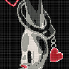 Схема вышивки «раба любви»