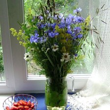 Схема вышивки «летний букет»