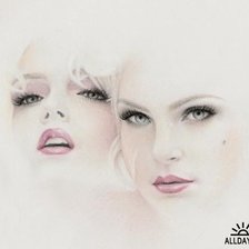 Схема вышивки «ангелы»