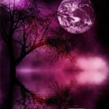 Схема вышивки «луна»