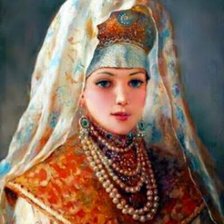 Схема вышивки «Славянка»