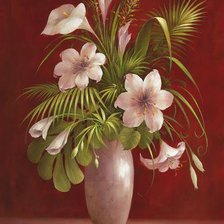 Схема вышивки «лилии»