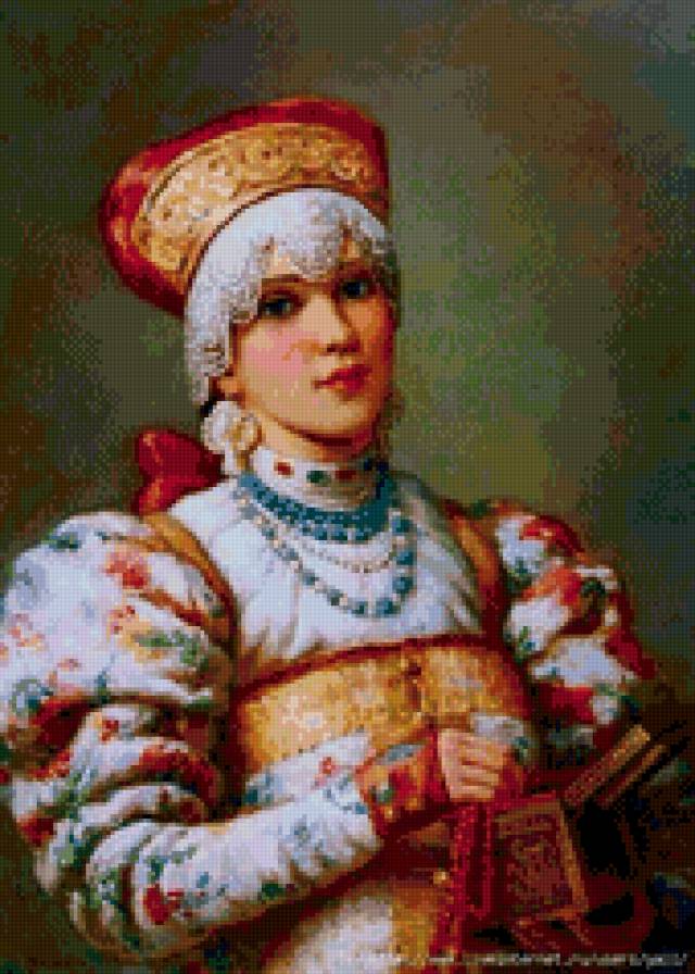 Славянка - царевна, красавица, девушка, славянка, барышня - предпросмотр