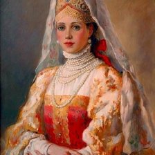 Схема вышивки «Славянка»