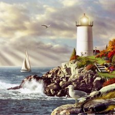 Схема вышивки «Маяк 2»