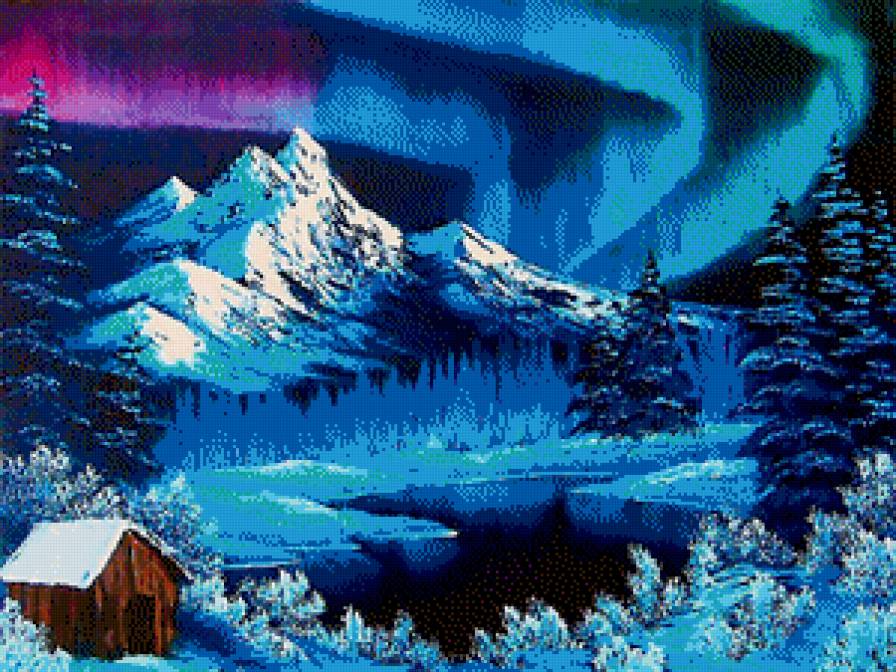 Пейзаж - пейзаж, зима, гори, краса, природа - предпросмотр