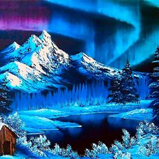 Схема вышивки «Пейзаж»