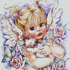 Схема вышивки «Ангелочек»
