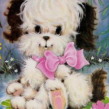 Схема вышивки «Щенок»