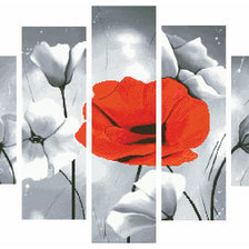 Схема вышивки «Маки»