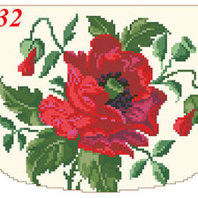 Схема вышивки «мак»