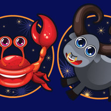 Схема вышивки «рак и телец»