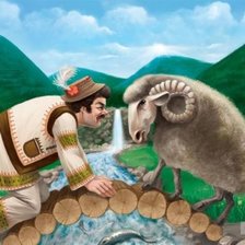 Схема вышивки «два барана»