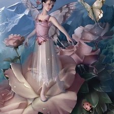 Схема вышивки «Феечка DMC»