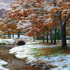 Схема вышивки «Поздняя осень»