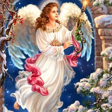 Схема вышивки «ангел хранитель»