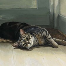 Схема вышивки «Кот отдыхает»