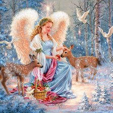 Схема вышивки «в райском лесу»