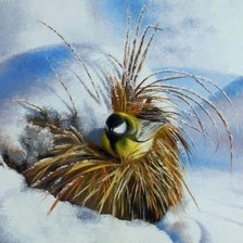 Схема вышивки «Синичка»