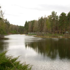 Схема вышивки «озеро»