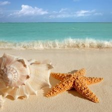 Схема вышивки «море»