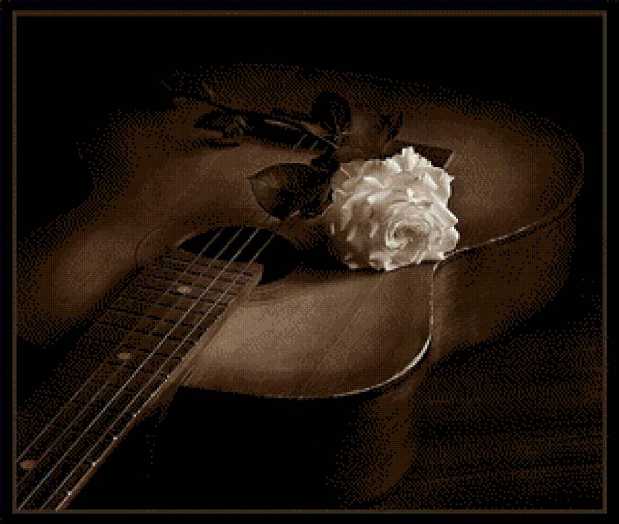 гітара - троянда - предпросмотр