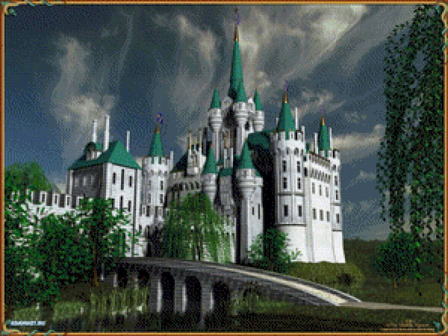 Замок - краса, замок, міста, будівлі, природа, архітектура, пейзаж - предпросмотр