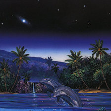 Схема вышивки «Дельфіни»