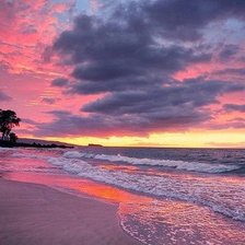 Схема вышивки «море»