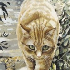 Схема вышивки «Рыжий кот»