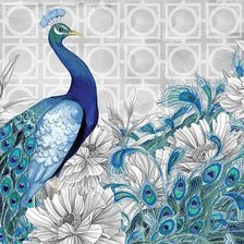 Схема вышивки «Павлин»