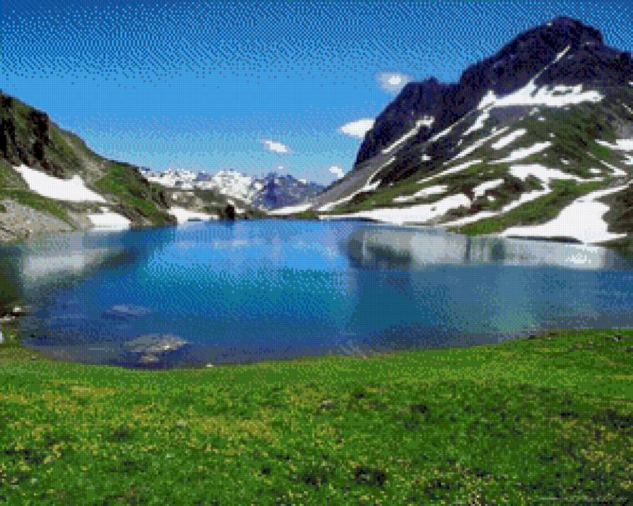 Гори - вода, ліс, дерева, природа - предпросмотр