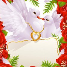 Схема вышивки «голуби»