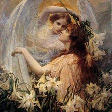 Схема вышивки «ангел»