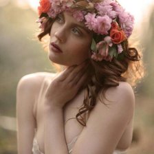 Схема вышивки «дівчина»